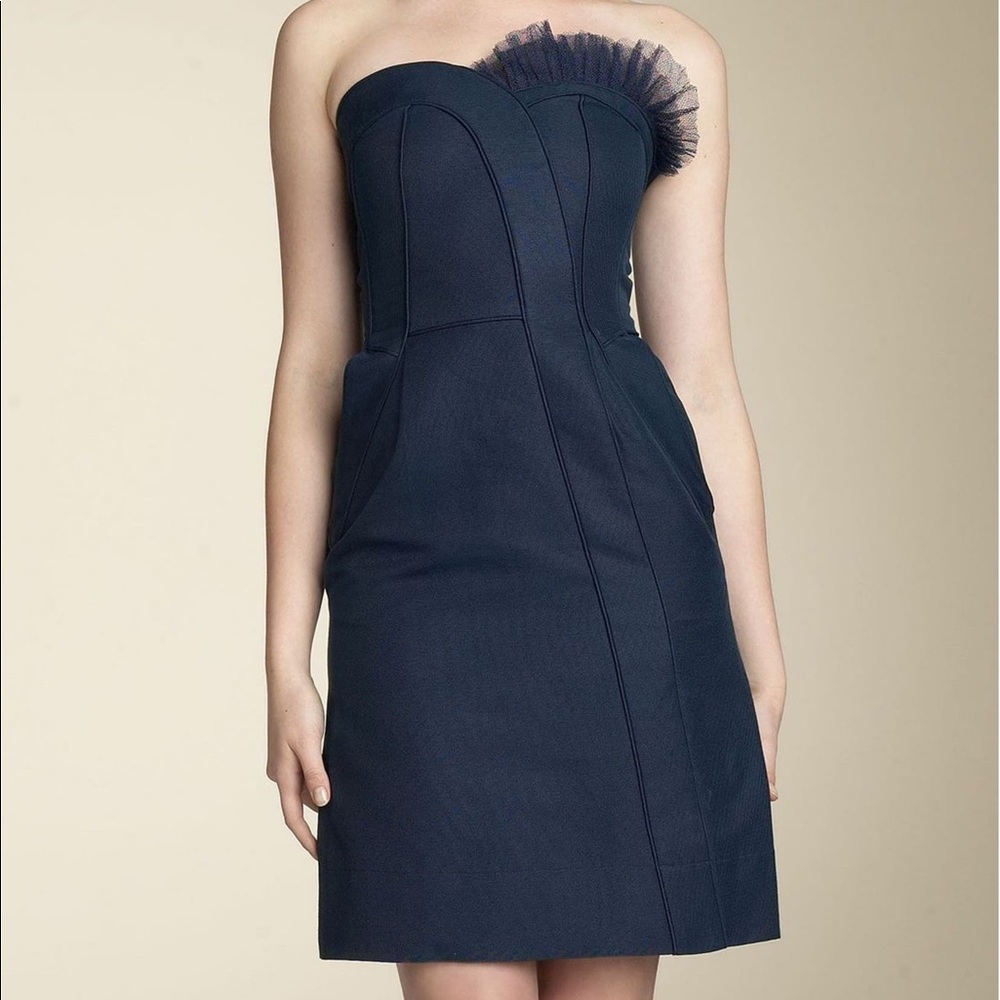 Marc Jacobs asymmetrical Kitty dress navy